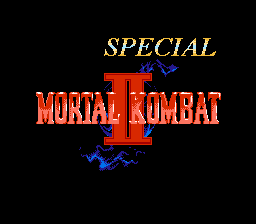Mortal Kombat II Special Title Screen